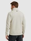 PME Legend Cardigan Jacquard Interlock Greige Model / Achterkant