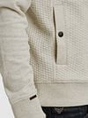 PME Legend Cardigan Jacquard Interlock Greige Model / Detail