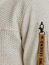 PME Legend Cardigan Jacquard Interlock Greige Model / Detail