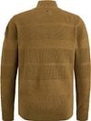 PME Legend Cardigan Ochre Yellow Product / Achterkant