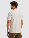 PME Legend Half-Zip Polo Shirt Piqué Interlock Ecru Model / Achterkant