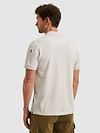 PME Legend Half-Zip Poloshirt Piqué Interlock Ecru Model / Achterkant