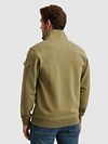 PME Legend Half Zip Sweater Interlock Jersey Olive Model / Achterkant