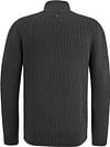 PME Legend Knitted Half Zip Pullover Cable Black Product / Achterkant
