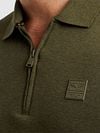 PME Legend Half-Zip Poloshirt Interlock Vert Olive Model / Detail
