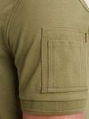 PME Legend American Classic Polo Shirt Oil Green Model / Detail