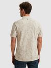 PME Legend Polo Shirt Piqué Print Beige Model / Achterkant