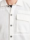 PME Legend Short Sleeve Shirt Linen Blend White Model / Detail