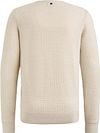 PME Legend Trui Mouliné Ecru Product / Achterkant