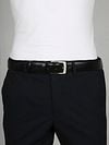 Profuomo Leather Black Belt  Model / Voorkant