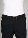 Profuomo Suede Belt Dark Brown Model / Voorkant