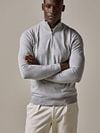 Profuomo Half Zip Pullover Luxury Grey Model / Voorkant