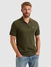 PME Legend Half-Zip Polo Shirt Interlock Olive Green Model / Voorkant