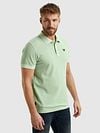 PME Legend Polo Shirt Piqué Garment Dye Light Green Model / Voorkant