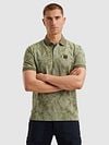 PME Legend Polo Shirt Piqué Print Green Model / Voorkant