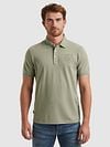 PME Legend Polo Shirt Piqué Logo Grey Green Model / Voorkant