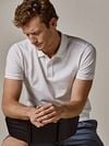Profuomo Piqué Polo Shirt White Model / Voorkant