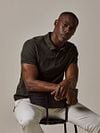 Profuomo Piqué Polo Shirt Army Green Model / Voorkant