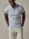 Profuomo Piqué Polo Shirt Light Blue Model / Voorkant