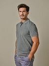 Profuomo Piqué Poloshirt Anthrazit Model / Voorkant