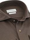 Profuomo Japanese Knitted Shirt Brown Product / Detail