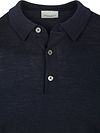 Profuomo Longsleeve Polo Shirt Merino Wool Navy Product / Detail