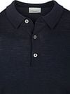 Profuomo Longsleeve Polo Shirt Merino Wool Navy Product / Detail