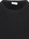 Profuomo Pullover Rib Wool Blend Navy  Product / Detail