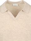 Profuomo Longsleeve Polo Shirt Wool Blend Sand Product / Detail