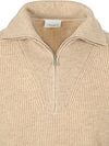Profuomo Half Zip Pullover Wool Sand Product / Detail