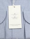 Profuomo Hemd Peached Herringbone Flanell Blau