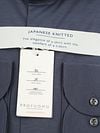 Profuomo Japanese Knitted Shirt Denim Navy Product / Detail