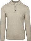 Profuomo Longsleeve Poloshirt Merinowol Beige kopen | Suitable