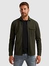 PME Legend Overshirt Jersey Waffle Beluga Groen