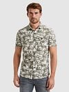 PME Legend Short Sleeve Hemd Druck Grün Model / Voorkant