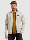 PME Legend Cardigan Jacquard Interlock Greige Model / Voorkant