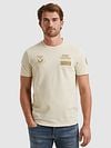 PME Legend T-Shirt Waffle Ecru Model / Voorkant