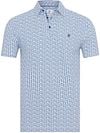 R2 Amsterdam Polo Piqué Druck Blau 124.POLO.006-014 kaufen | Suitable