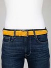 Suitable Braided Belt Yellow Model / Voorkant