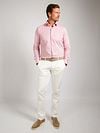Suitable Overhemd Knitted Pique Roze Model / Voorkant