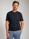 Suitable Respect T-shirt Jim Steel Dark Blue Model / Voorkant with Stefan