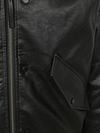Scotch and Soda Faux Leather Bomberjacke Schwarz