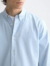 Chemise Scotch and Soda Core Oxford Bleu Clair Model / Voorkant