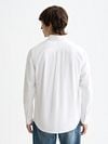 Scotch and Soda Core Oxford Overhemd Wit Model / Achterkant