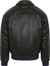 Scotch and Soda Faux Leather Bomberjack Black