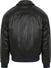 Scotch and Soda Faux Leather Bomberjack Zwart