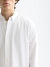 Scotch and Soda Core Oxford Overhemd Wit Model / Detail