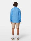 Scotch and Soda Linnen Overhemd Blue Model / Achterkant