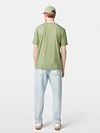 Scotch And Soda T-Shirt Melange Groen Model / Achterkant