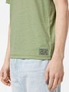 Scotch And Soda T-Shirt Melange Groen Model / Detail